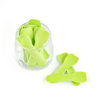 3.5英寸可降解纸质冰淇淋勺-浅绿