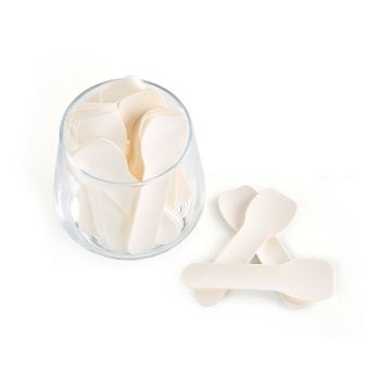 3.5英寸可降解纸质冰淇淋勺-白色