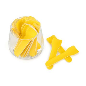 3.75英寸可降解纸质冰淇淋勺-黄色