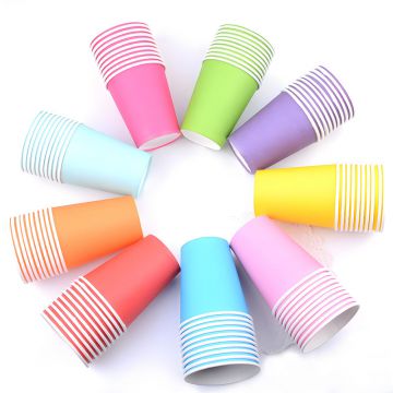 可降解一次性纸杯-彩色