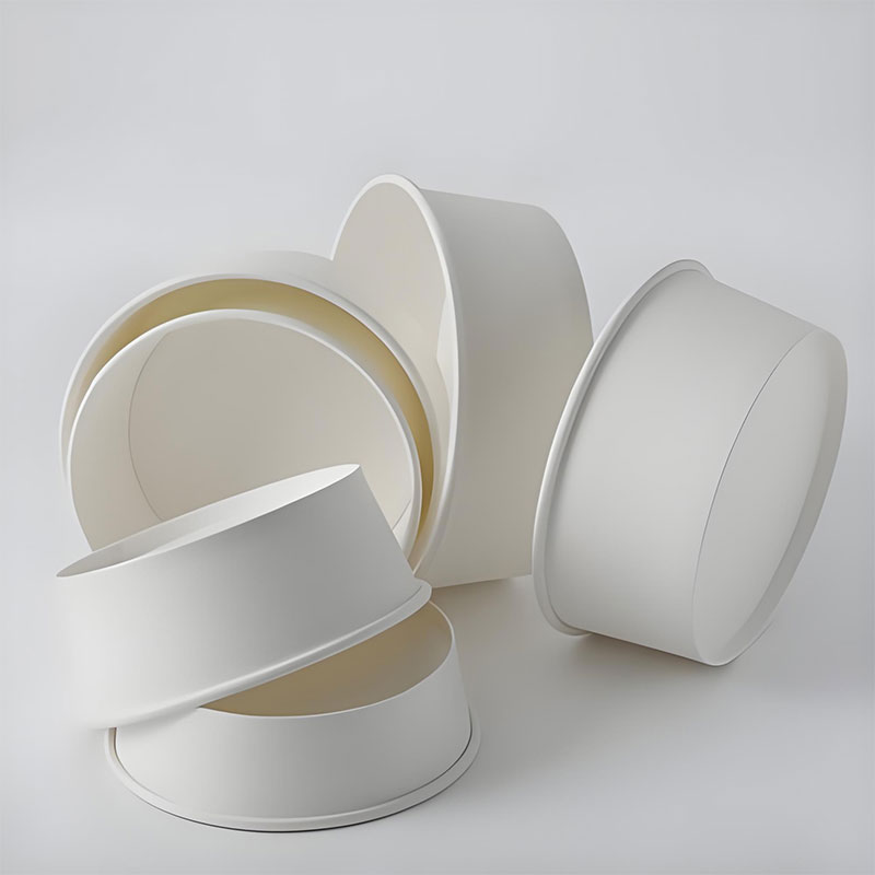 Takeaway paper bowls-White